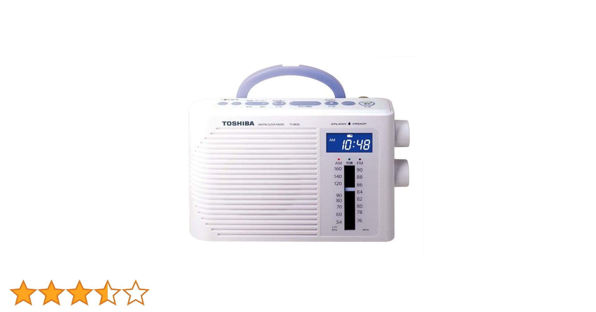 防水系クロックラジオ　TOSHIBA CUTE BEAT TY-BR30F Amazon.co.jp: TOSHIBA 防水形クロックラジオCUTEBEAT TY-BR30(W